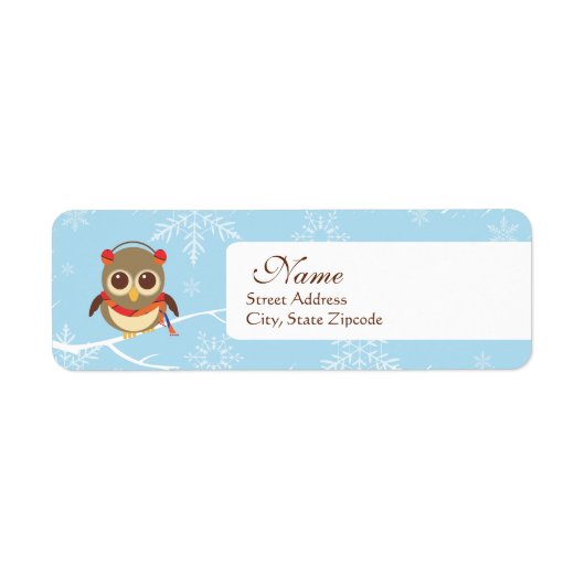 Rücksendeadresse für Holiday Owl (Vorne)