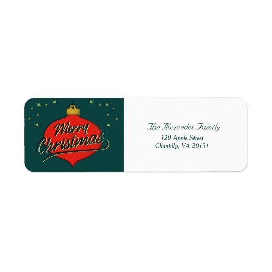 Rücksendeadresse für Holiday Retro Flare (Vorne)