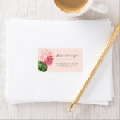 Rücksendeadresse für hübsche Hydrangea-Blume Adressaufkleber (Insitu)