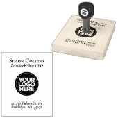 Rücksendeadresse für Ihr Firmenlogo ExLibris Books Gummistempel (Stempel)