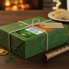 Rücksendeadresse für irisches amerikanisches Flagg Adressaufkleber