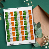 Rücksendeadresse für irisches amerikanisches Flagg Adressaufkleber