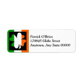 Rücksendeadresse für irisches Kleeblatt (Vorne)