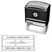 Rücksendeadresse für Kalligrafie-Skriptnamen Permastempel (Beispiel)