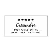 Rücksendeadresse für klassische Familienname Permastempel (Design)