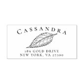 Rücksendeadresse für klassische Familienname Permastempel (Design)