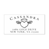 Rücksendeadresse für klassische Familienname Permastempel (Design)