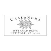 Rücksendeadresse für klassische Familienname Permastempel (Design)