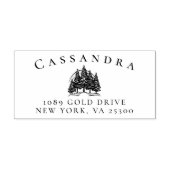 Rücksendeadresse für klassische Familienname Permastempel (Design)