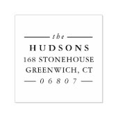 Rücksendeadresse für klassische Linien Permastempel (Design)