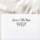 Rücksendeadresse für klassische Skripttypografie (Insitu)