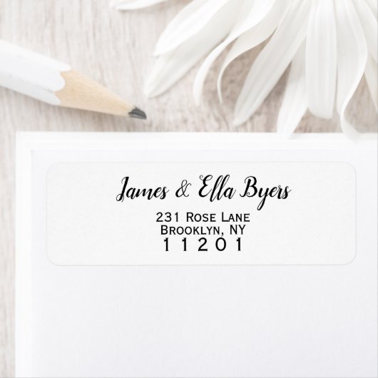 Rücksendeadresse für klassische Skripttypografie (Insitu)