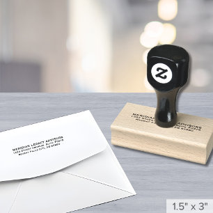 Rücksendeadresse für klassische Unternehmen Gummistempel