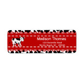 Rücksendeadresse für Kuh (Vorne)