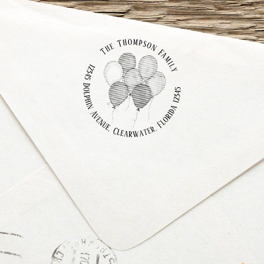 Rücksendeadresse für kundenspezifische Feiern Permastempel