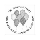 Rücksendeadresse für kundenspezifische Feiern Permastempel (Design)