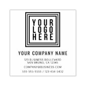 Rücksendeadresse für kundenspezifische Firmenlogo Gummistempel (Prägung)