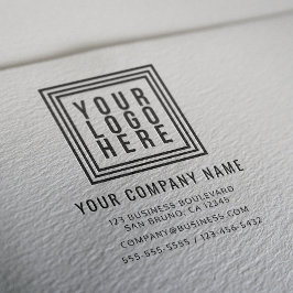 Rücksendeadresse für kundenspezifische Firmenlogo  Permastempel