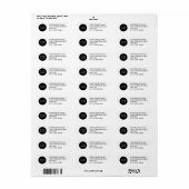 Rücksendeadresse für kundenspezifische Firmenlogos (Vorne)