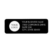 Rücksendeadresse für kundenspezifische Firmenlogos (Vorne)