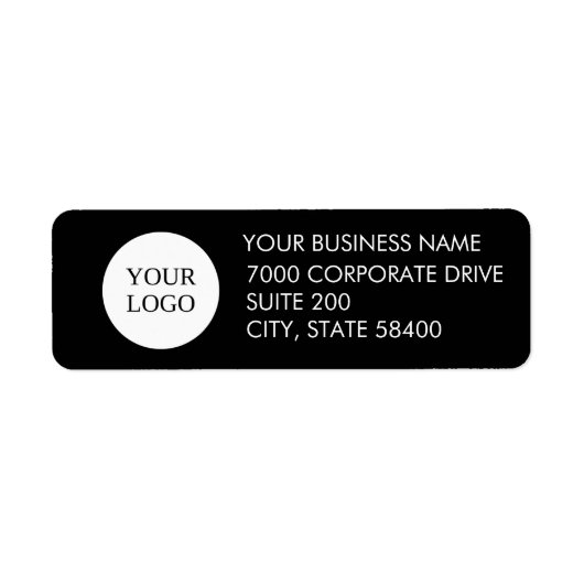 Rücksendeadresse für kundenspezifische Firmenlogos (Vorne)