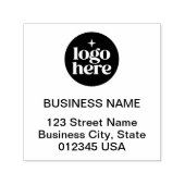 Rücksendeadresse für kundenspezifische Firmenlogos Permastempel (Design)