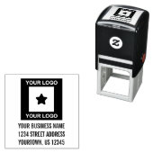 Rücksendeadresse für kundenspezifische Firmenlogos Permastempel (Beispiel)