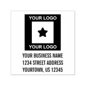 Rücksendeadresse für kundenspezifische Firmenlogos Permastempel (Design)