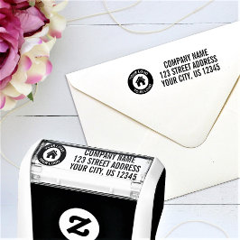 Rücksendeadresse für kundenspezifische Firmenlogos Permastempel