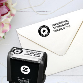 Rücksendeadresse für kundenspezifische Firmenlogos Permastempel