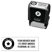 Rücksendeadresse für kundenspezifische Firmenlogos Permastempel (Beispiel)