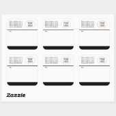 Rücksendeadresse für kundenspezifische Mailing-Eti Quadratischer Aufkleber (Blatt)