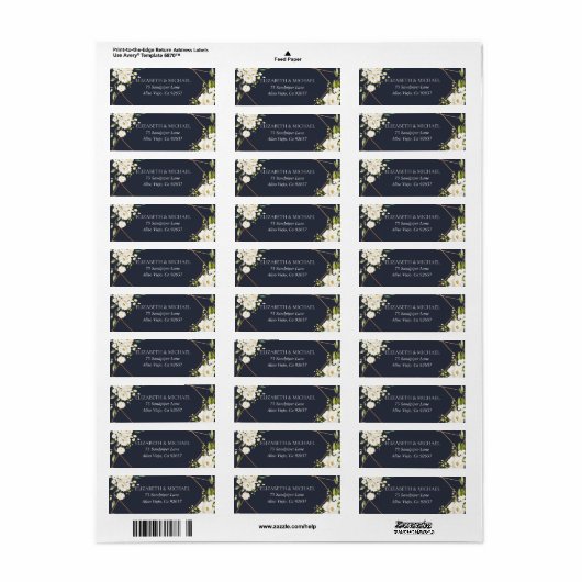 Rücksendeadresse für Kupfergeometrie (Vorne)