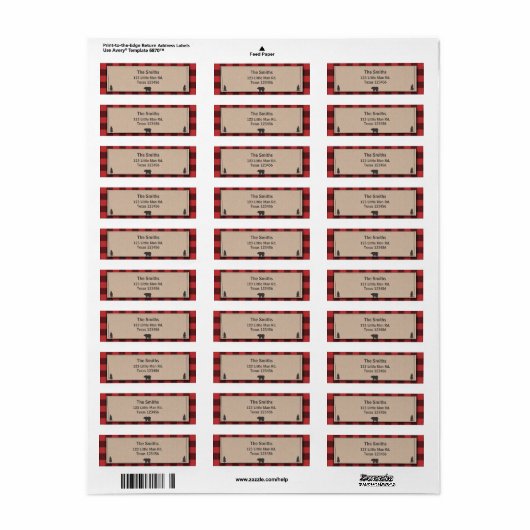 Rücksendeadresse für Lumberjack (Vorne)