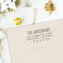 Rücksendeadresse für Minimalistisch handgeschriebe Gummistempel