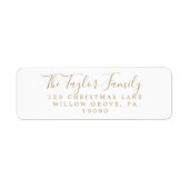 Rücksendeadresse für Minimalistische Golfurlaube (Vorne)