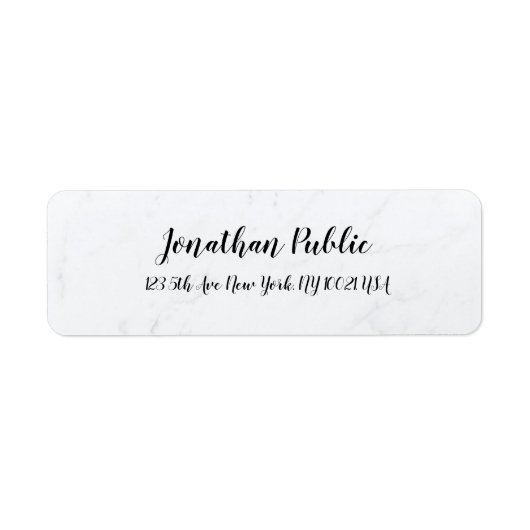 Rücksendeadresse für Minimalistische Vorlagen aus (Vorne)