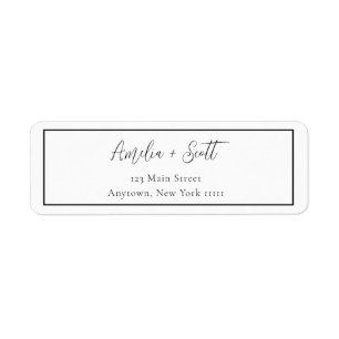 Rücksendeadresse für Minimalistisches Border Scrip