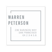 Rücksendeadresse für moderne geometrische Beruflic Permastempel (Design)