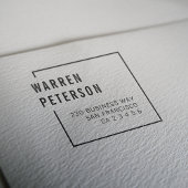 Rücksendeadresse für moderne geometrische Beruflic Permastempel