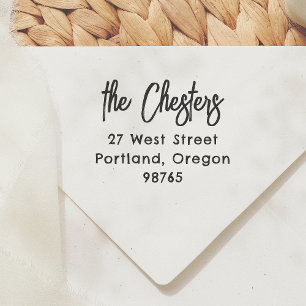 Rücksendeadresse für moderne Handschriften Gummistempel