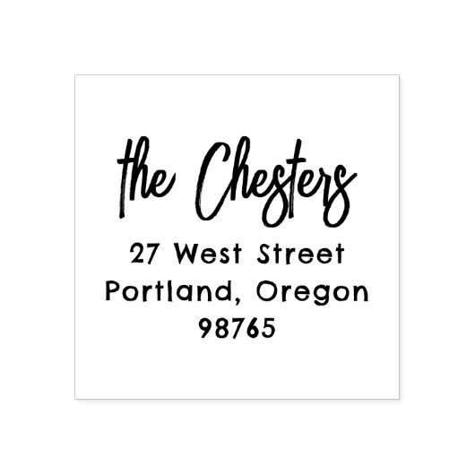 Rücksendeadresse für moderne Handschriften Gummistempel (Prägung)