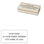 Rücksendeadresse für moderne Minimalistische Namen Gummistempel (Stempel)