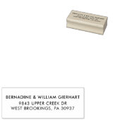 Rücksendeadresse für moderne Paare Gummistempel (Stempel)