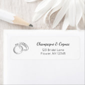 Rücksendeadresse für moderne Script-Polterabend (Insitu)