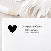 Rücksendeadresse für moderne Script-Polterabend (Insitu)