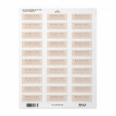 Rücksendeadresse für Monogramme der klassischen Fa (Vorne)