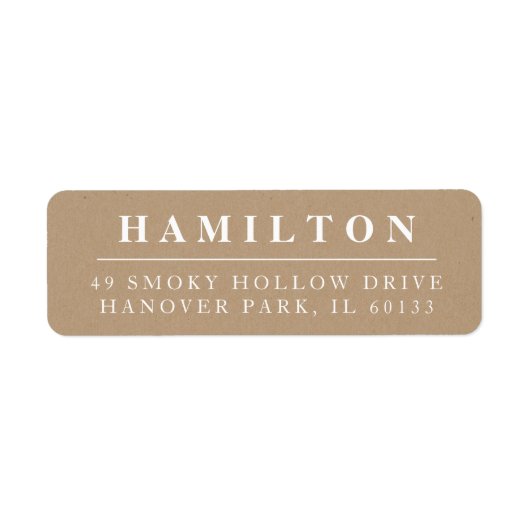 Rücksendeadresse für Monogramme der klassischen Fa (Vorne)