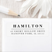 Rücksendeadresse für Monogramme der klassischen Fa (Insitu)