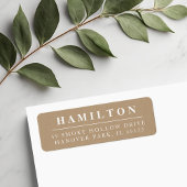 Rücksendeadresse für Monogramme der klassischen Fa